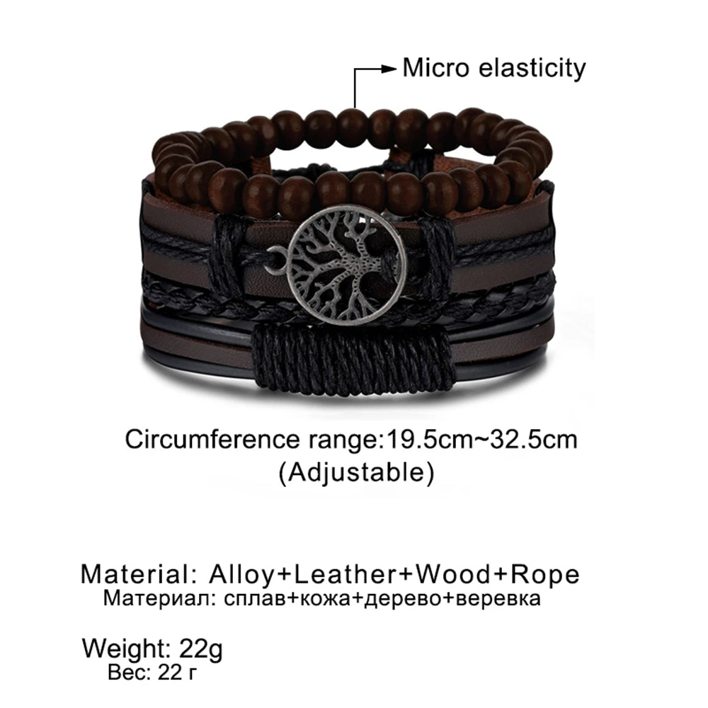 Wrap Leather Charm Bracelets