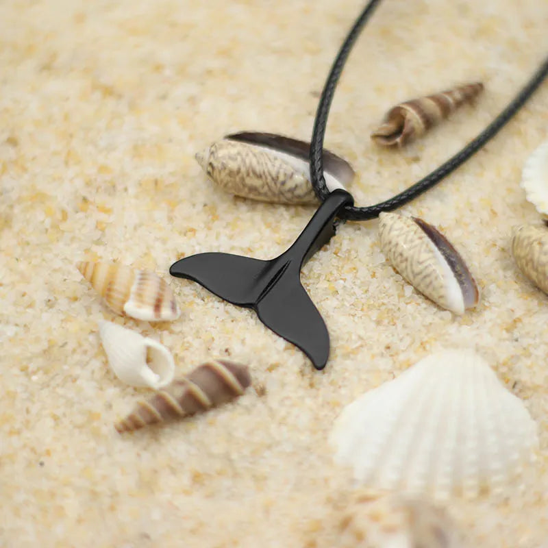 Whale Tail Pendant Necklace
