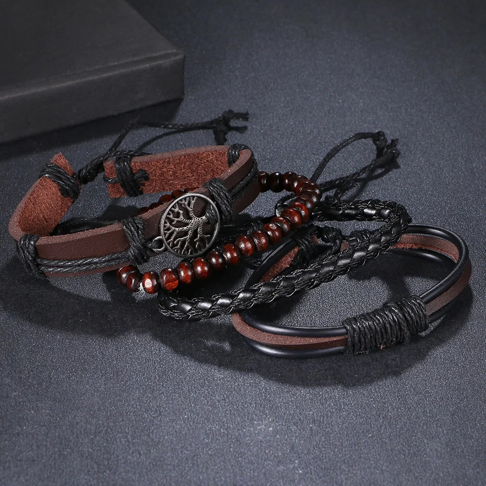 Wrap Leather Charm Bracelets