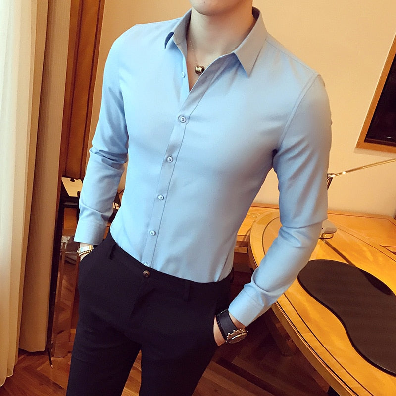 Classic Slim Fit Lapel Shirts