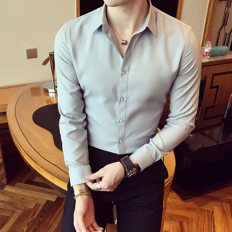 Classic Slim Fit Lapel Shirts