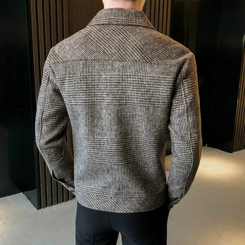 FC Premium Plaid Wool Coat