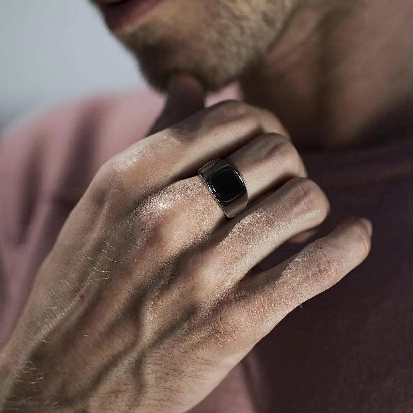 Stylish Black Stone Rings