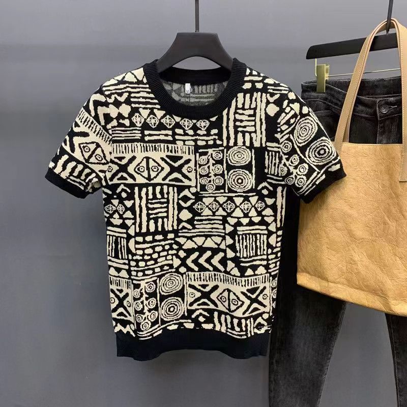 Plaid Printed Graphic T Shirts
