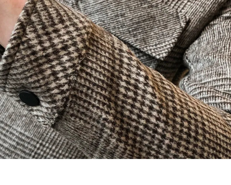 FC Premium Plaid Wool Coat