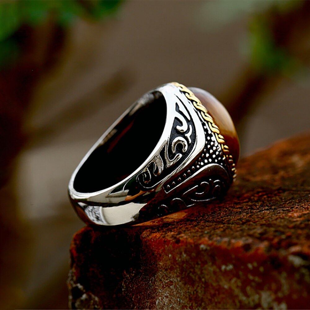 Oval Tiger Eye Ring