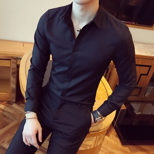 Classic Slim Fit Lapel Shirts
