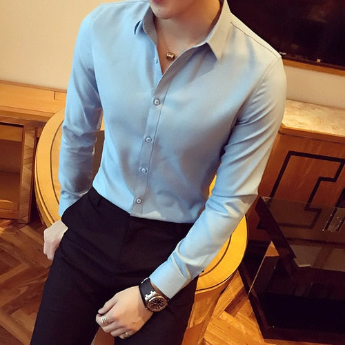 Classic Slim Fit Lapel Shirts