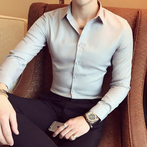 Classic Slim Fit Lapel Shirts