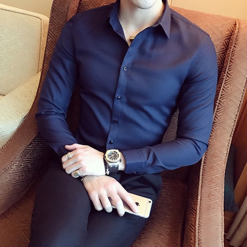 Classic Slim Fit Lapel Shirts