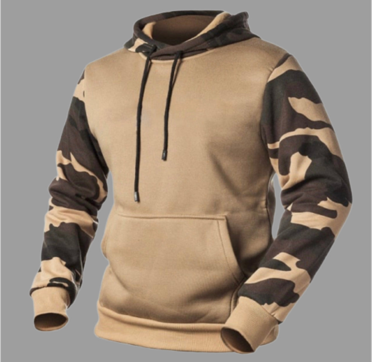Casual Fleece Men's Hoodies Camouflage Sweatshirts