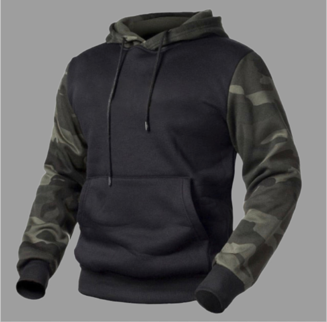 Casual Fleece Men's Hoodies Camouflage Sweatshirts