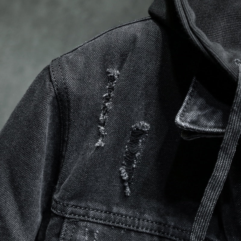 Hooded Denim Jacket