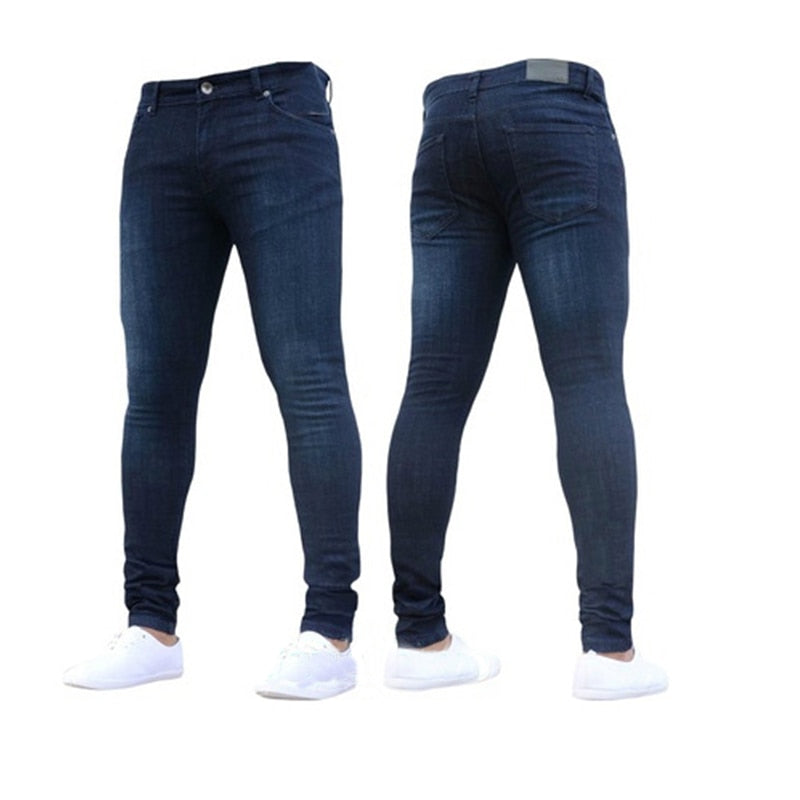 Elastic Waist Skinny Jeans