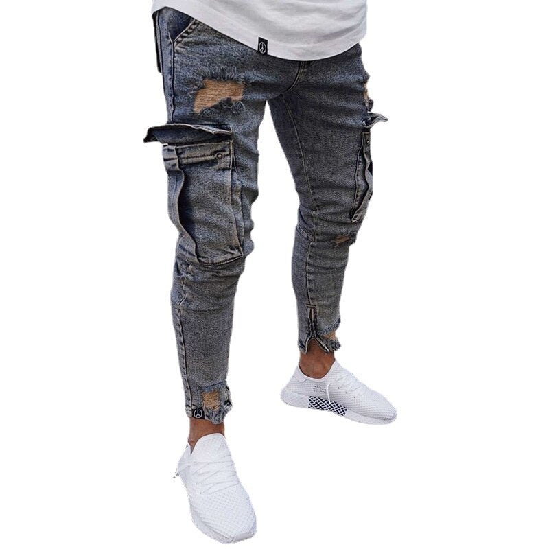 Slim Fit cargo Denim Pants