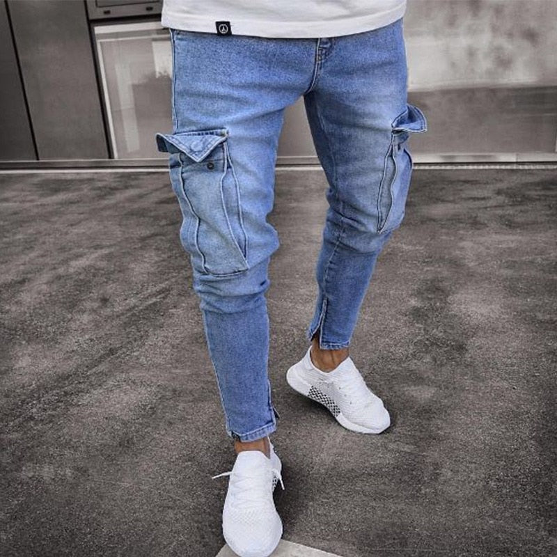 Slim Fit cargo Denim Pants