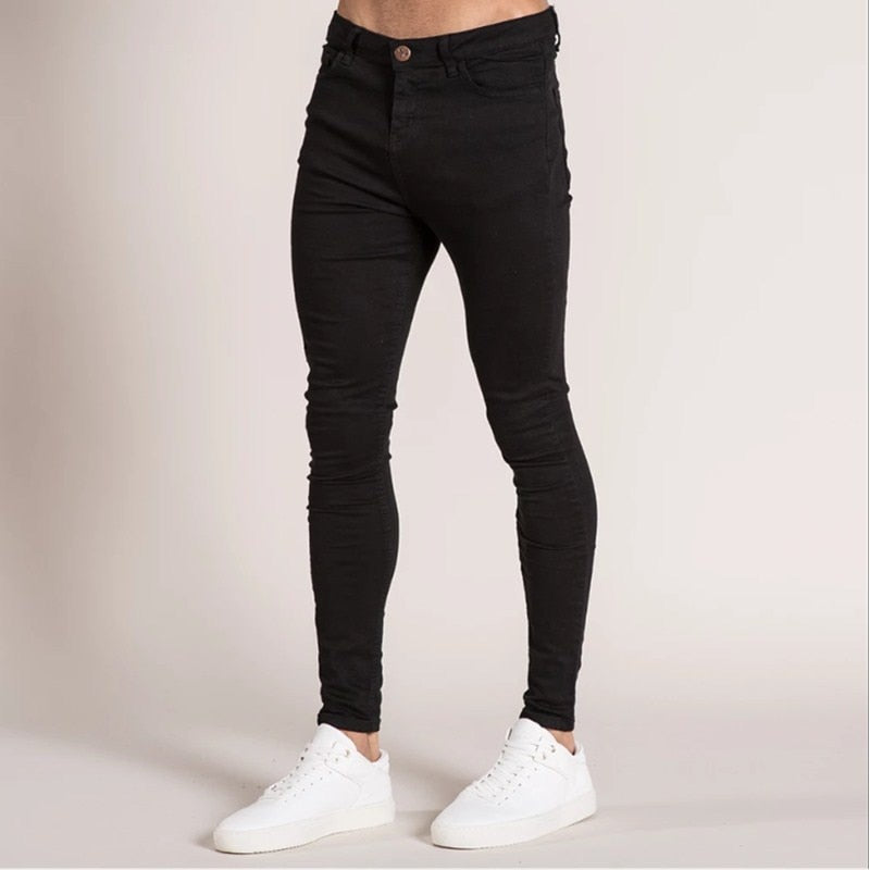 Elastic Waist Skinny Jeans