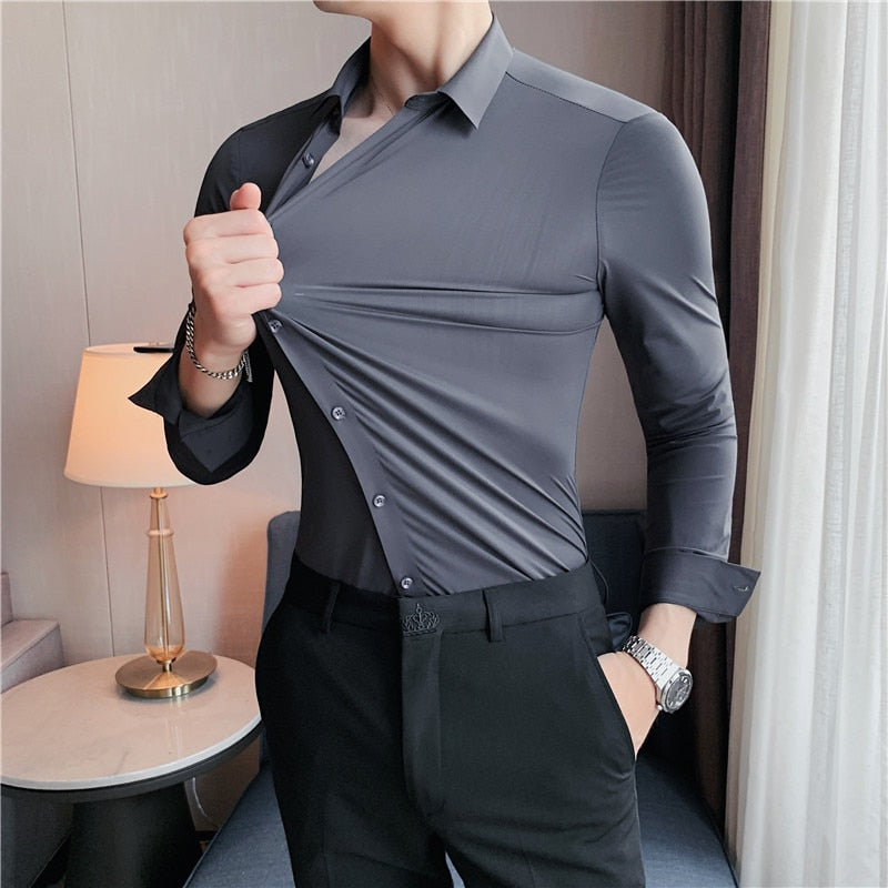 LMS Elasticity Drape Shirts