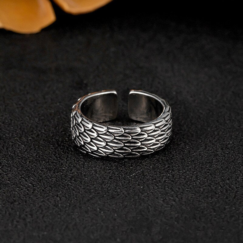Retro Feather Rings