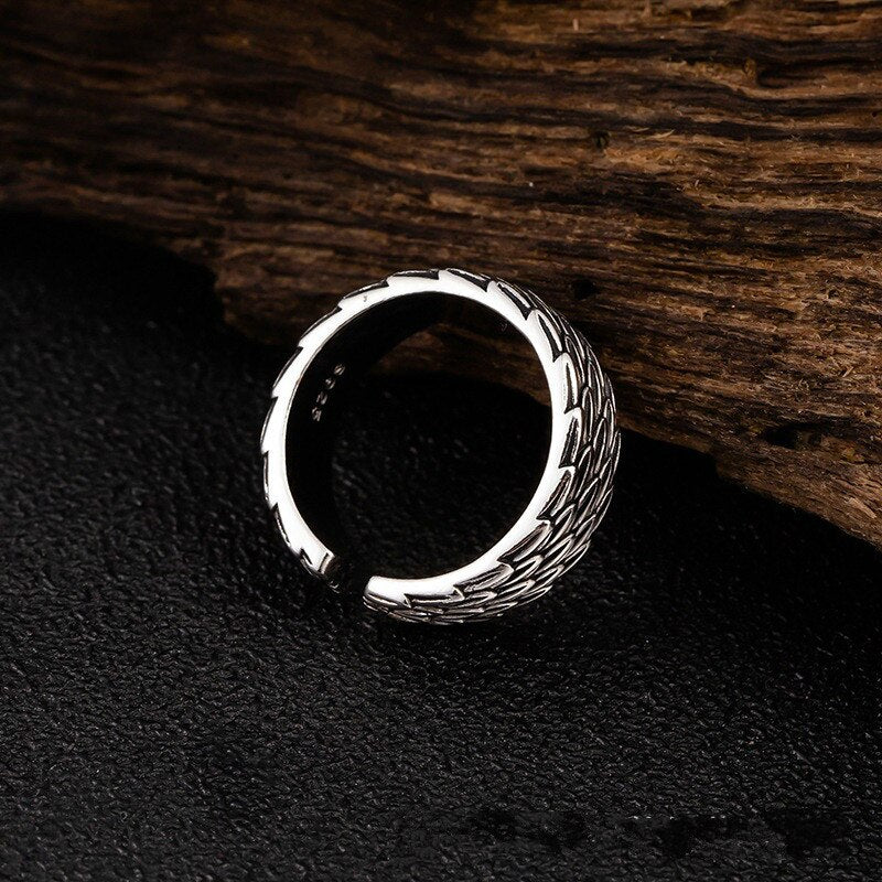Retro Feather Rings