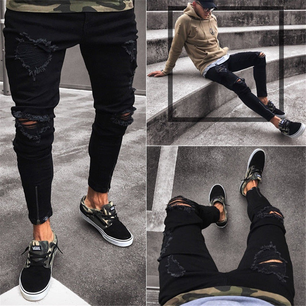 FC Stylish Destroyed Denim Pants