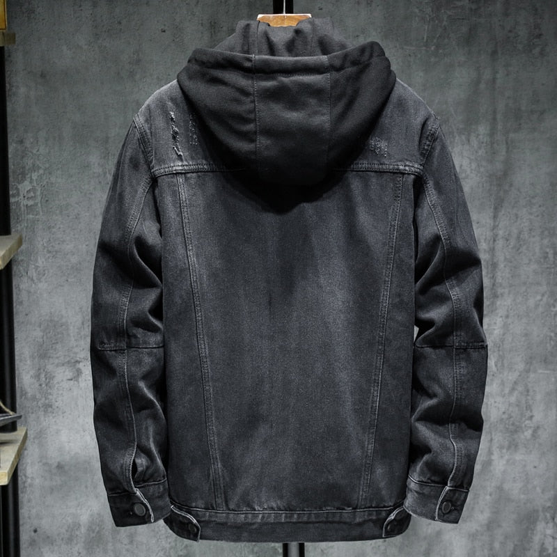 Hooded Denim Jacket