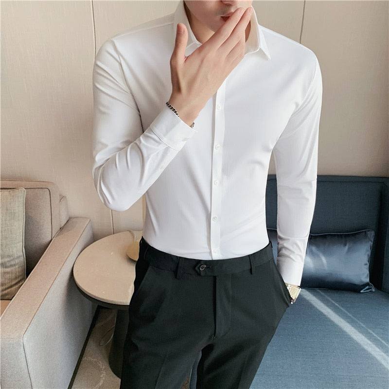 LMS Elasticity Drape Shirts