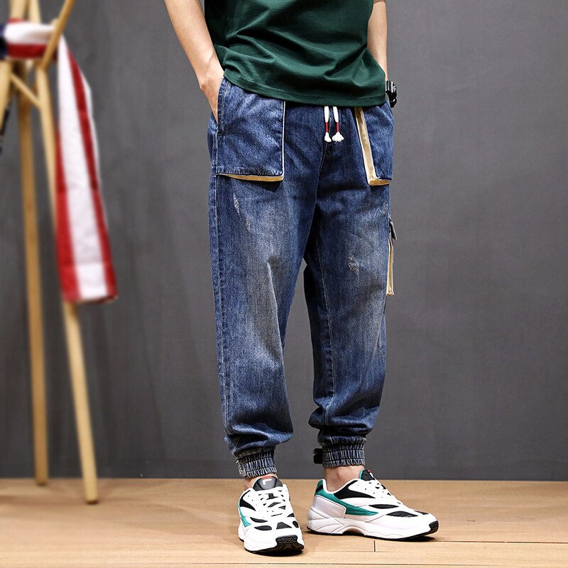 Denim Cargo Pants