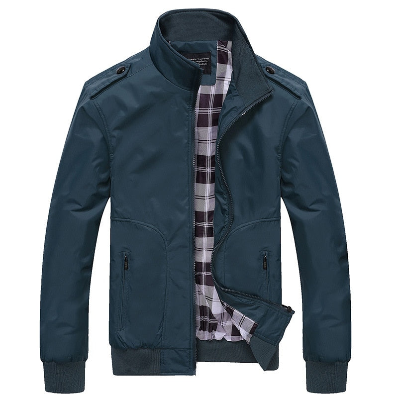 Casual Stand Collar Slim Jackets