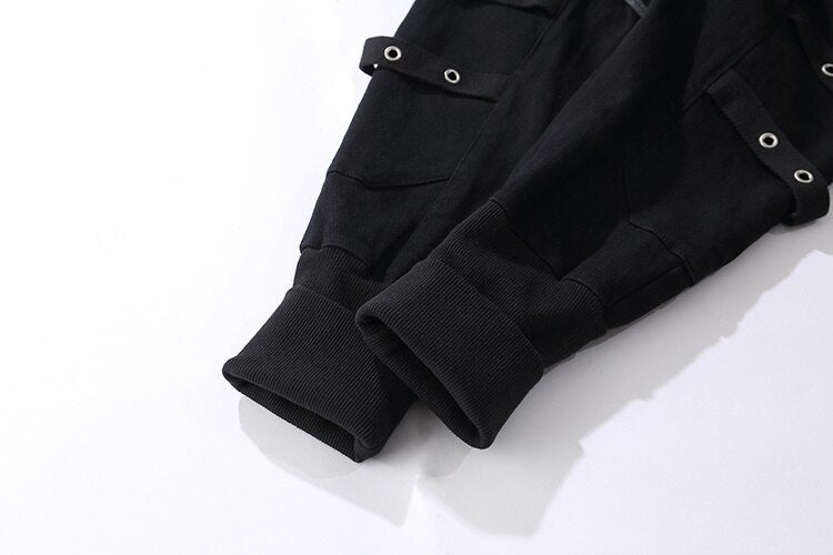 Streetwear Cargo Cross Pants