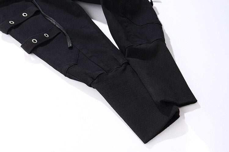 Streetwear Cargo Cross Pants