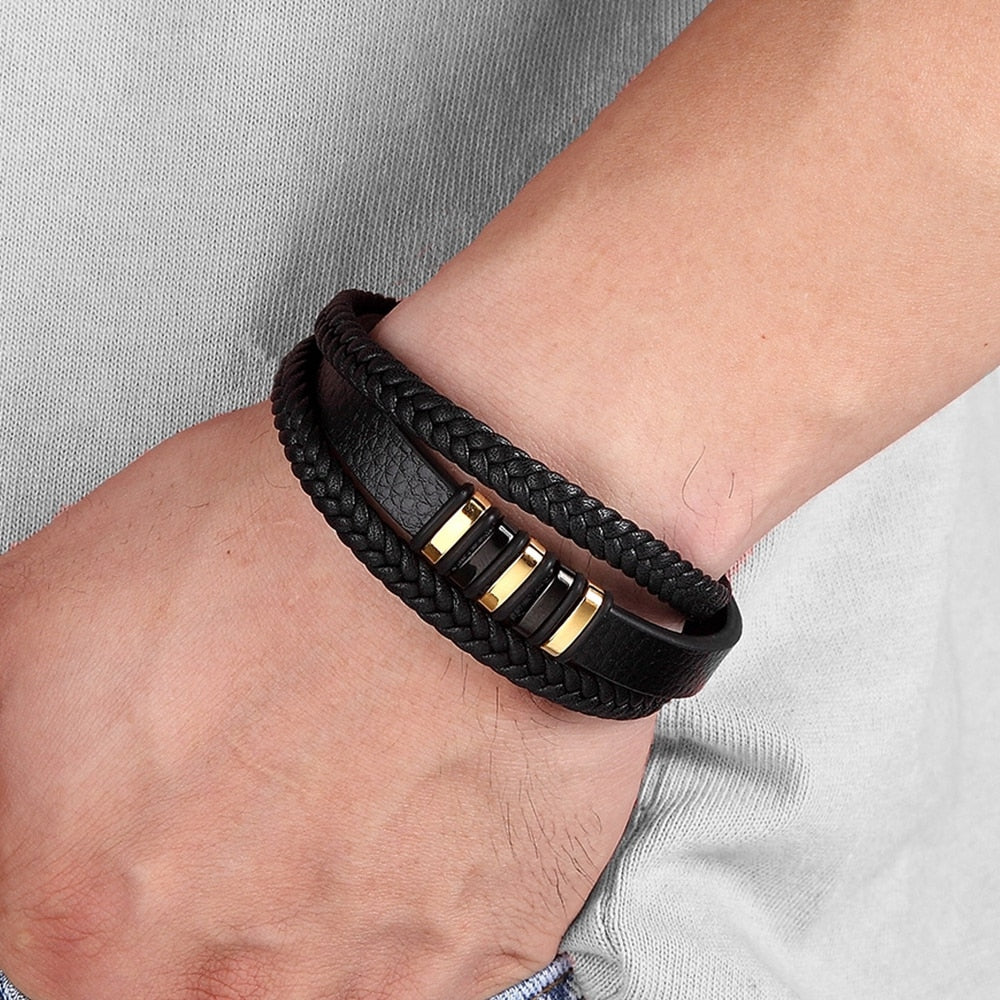 FC 3 Layers Leather Bracelet