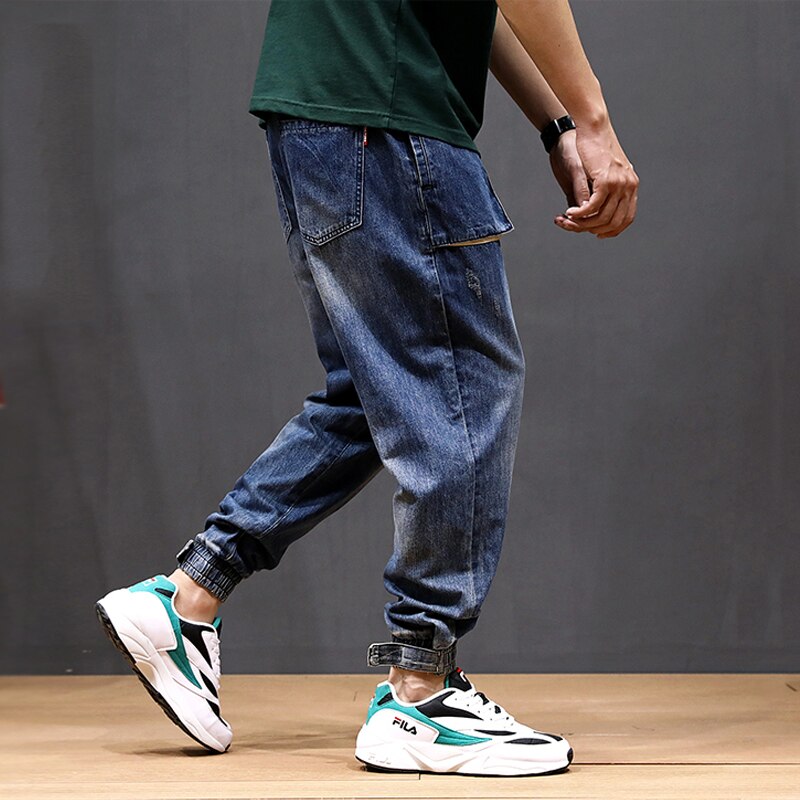 Denim Cargo Pants