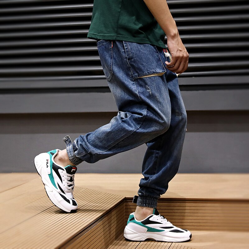 Denim Cargo Pants