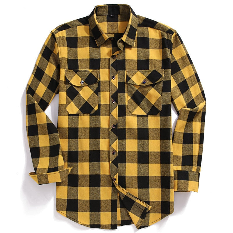 Casual Plaid Flannel Shirt
