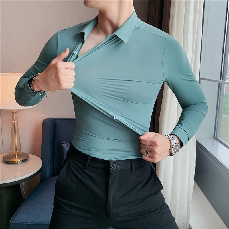 LMS Elasticity Drape Shirts