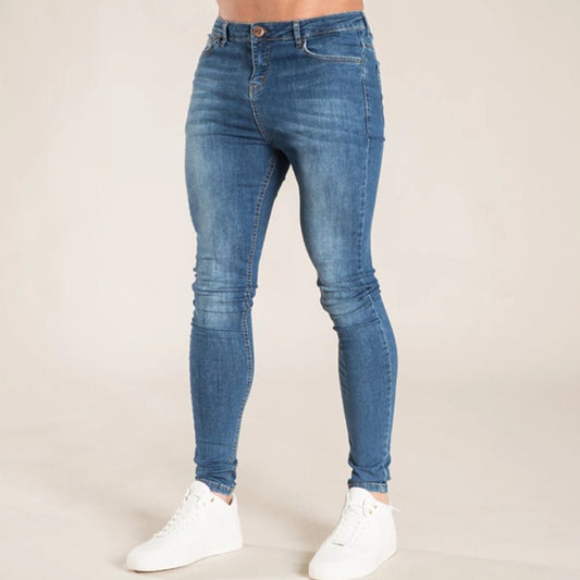 Elastic Waist Skinny Jeans