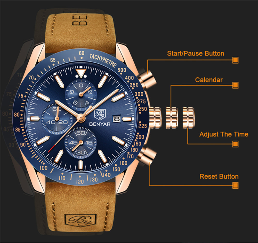 Classic Waterproof Quartz Wrist Watch