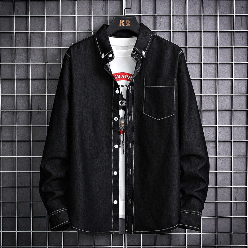 Casual Slim-fit Denim Shirt