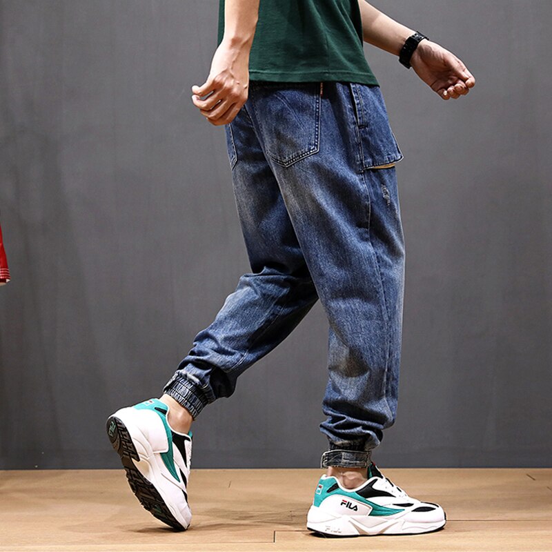 Denim Cargo Pants