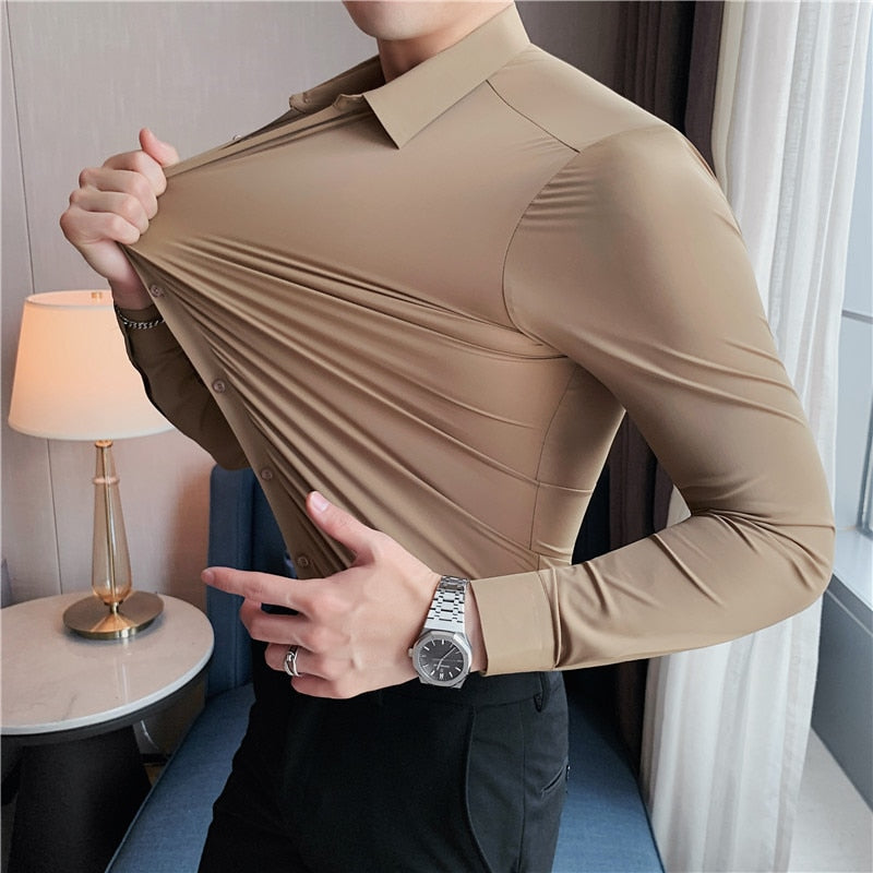 LMS Elasticity Drape Shirts