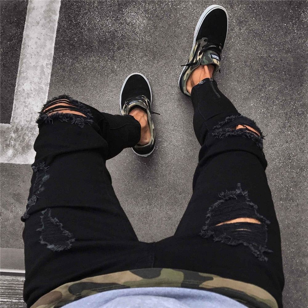 FC Stylish Destroyed Denim Pants