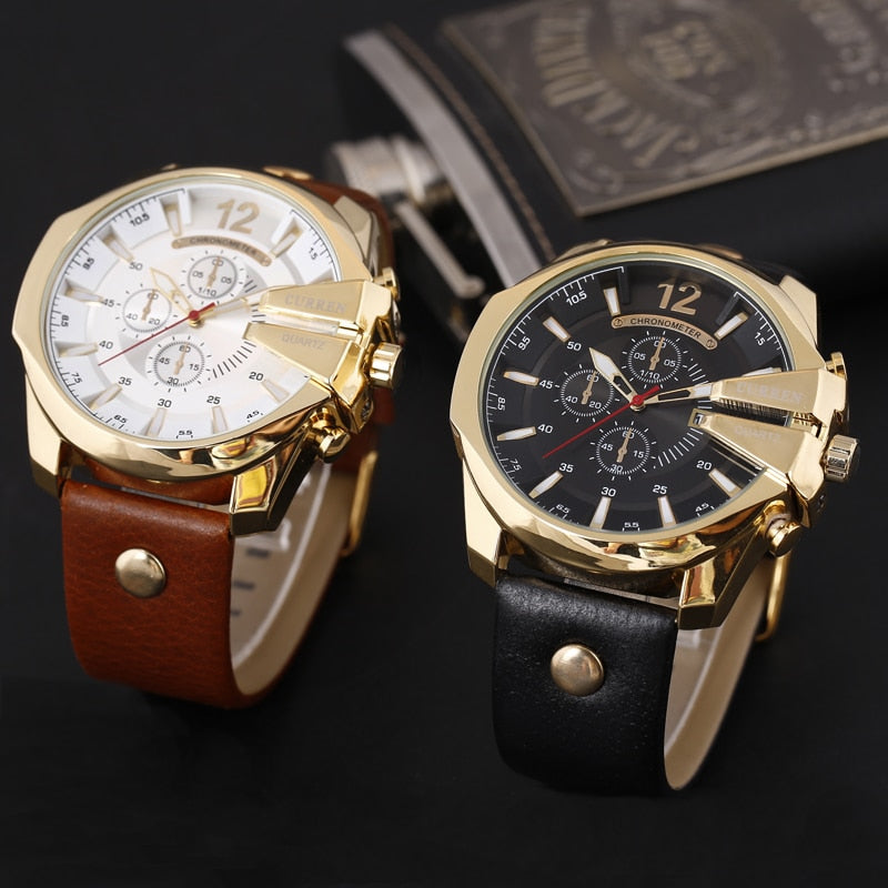 FC Fashion Leather Strap Wristwatch