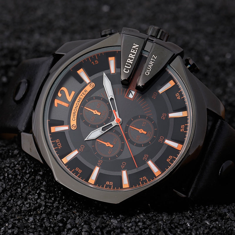 FC Fashion Leather Strap Wristwatch