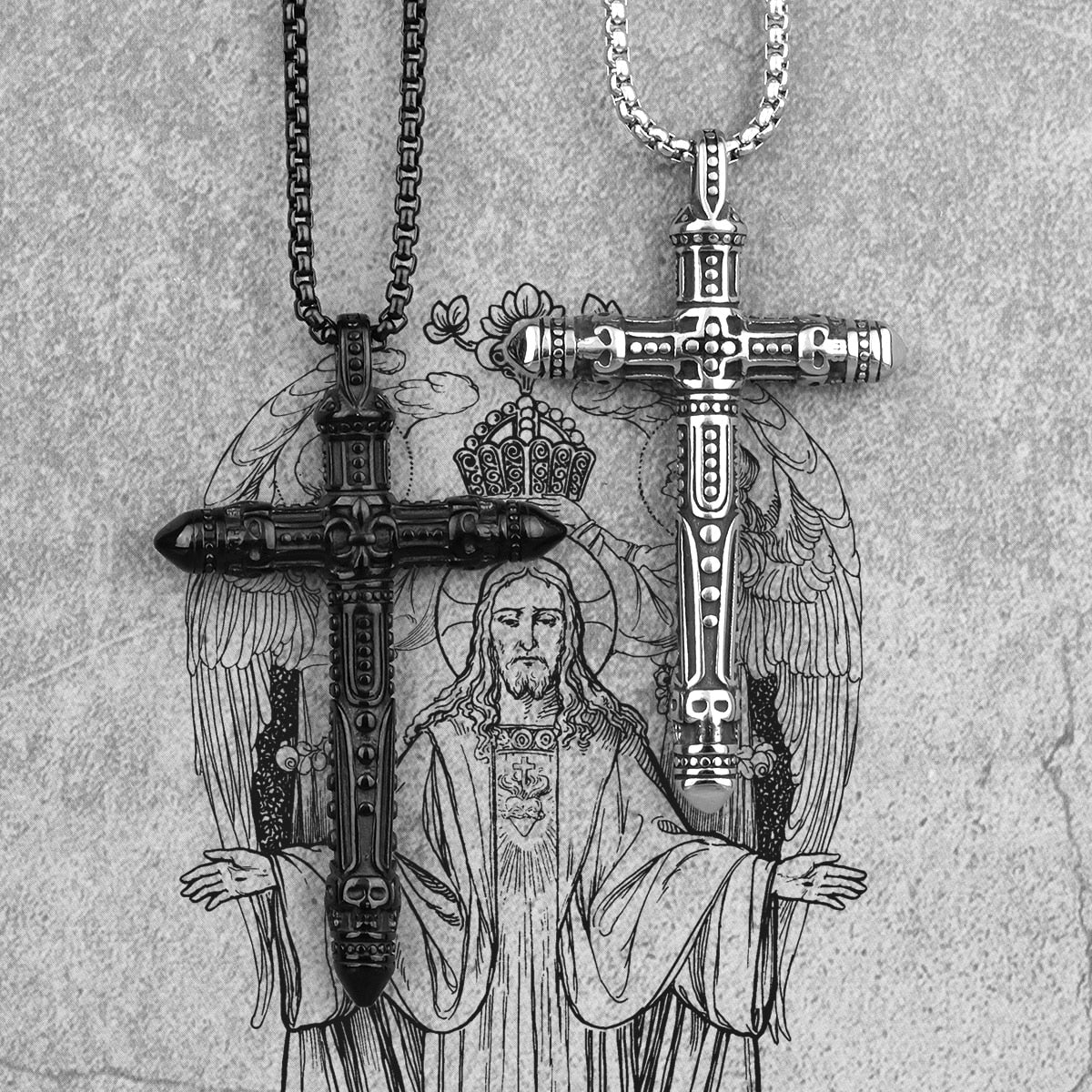 FC Cross Pendant Necklace