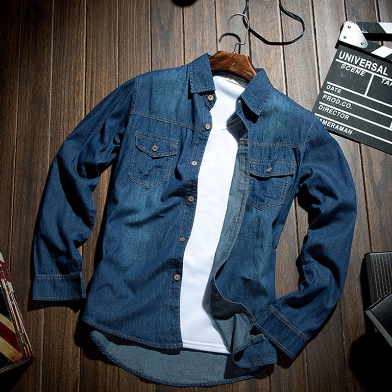 Fashion Retro Jeans Shirt