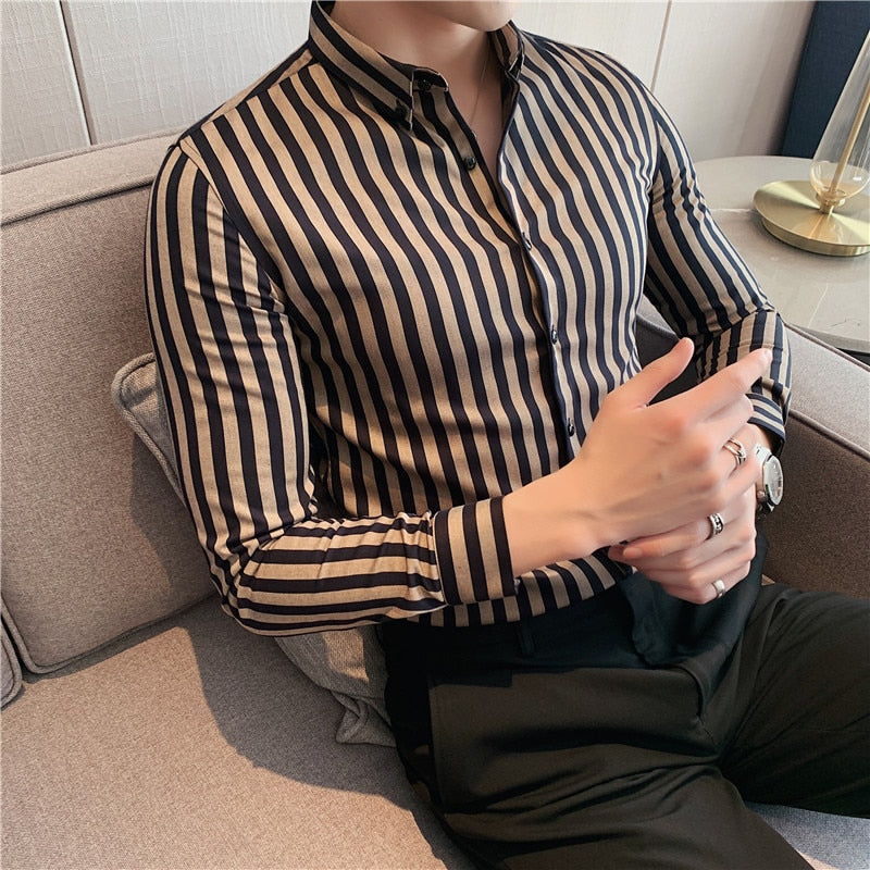 Vertical Stripe Vintage Shirts