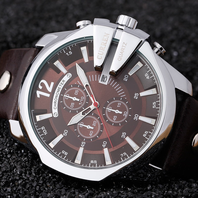 FC Fashion Leather Strap Wristwatch