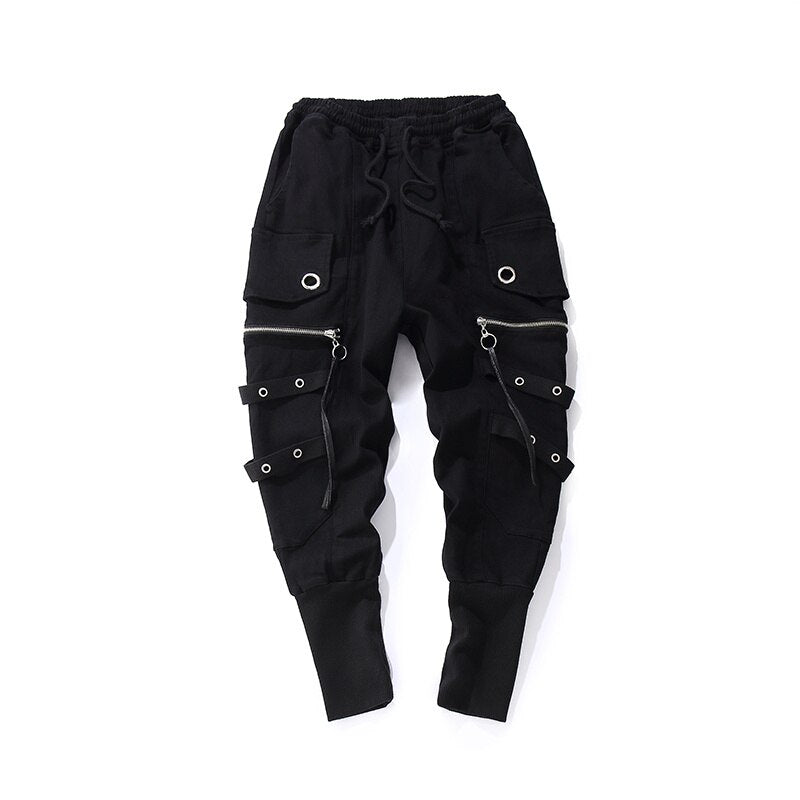 Streetwear Cargo Cross Pants