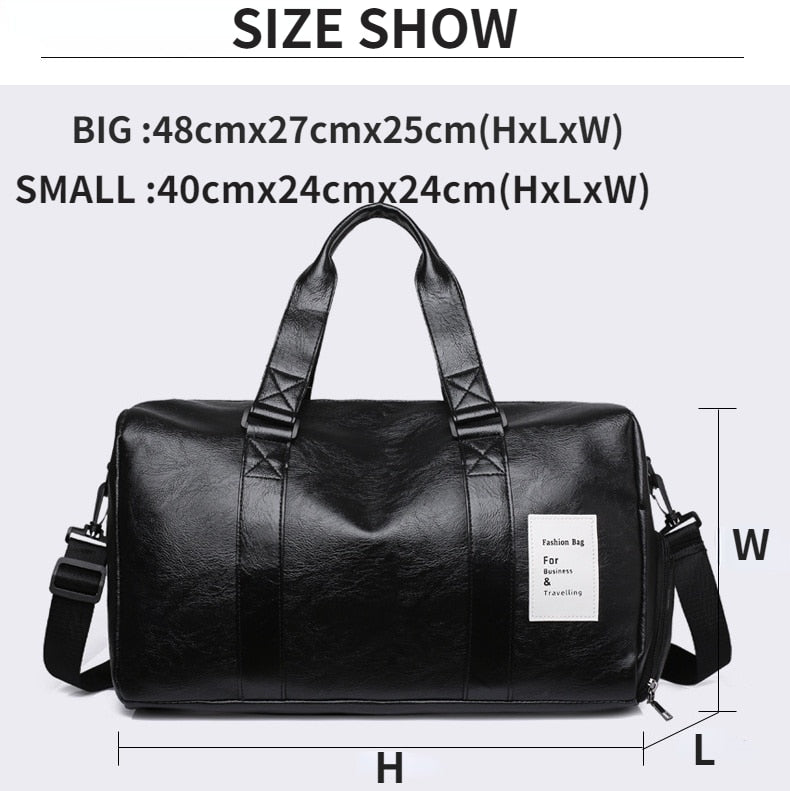 Workout Leather Sports Bags